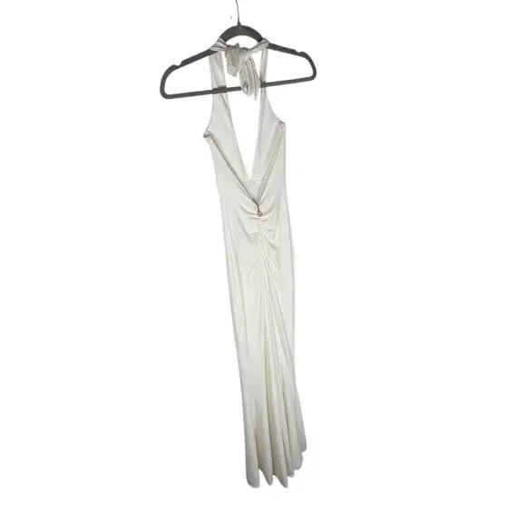 Nookie Illegal Halter Gown Maxi Formal Elegant Gala Bridal Wedding Party XS - Picture 7 of 10